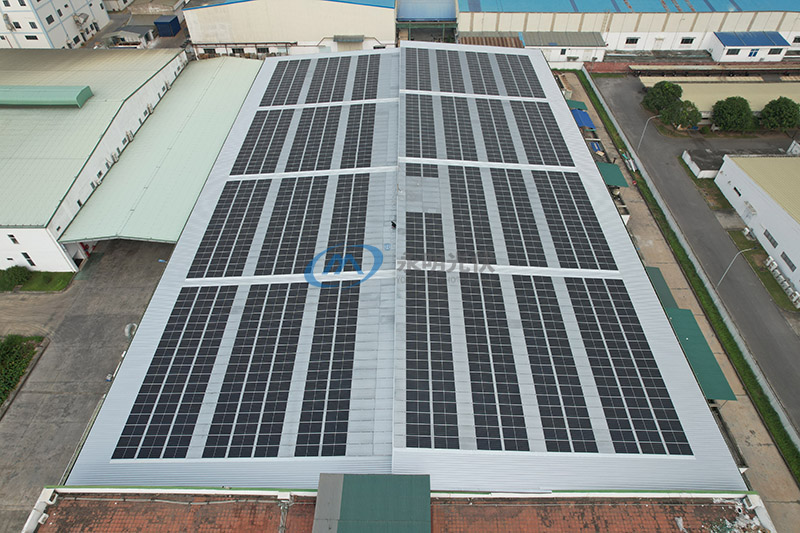 胡連電子(越南)責任有限公司675.99KW光伏發(fā)電站